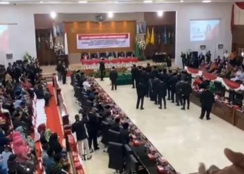 Hari ini 45 Anggota DPRD Prov. Maluku yang terpilih di Lantik