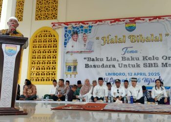 Raja Sampaikan Pesan Tegas Terkait Keamanan dan Pemberantasan Miras dalam Acara Halal Bi Halal di Dusun Limboro