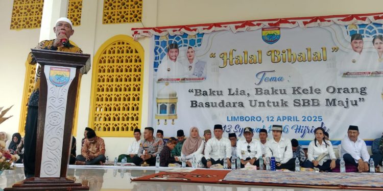 Raja Sampaikan Pesan Tegas Terkait Keamanan dan Pemberantasan Miras dalam Acara Halal Bi Halal di Dusun Limboro