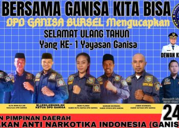 HUT Ke-1 GANISA: Satu Tahun Melangkah Bersama Lawan Narkoba