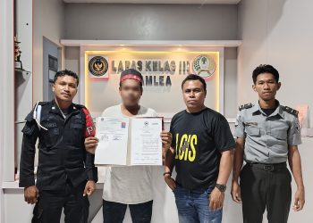 Hadiah Amnesti Oleh Presiden. Satu Warga Binaan Lapas Di Bebaskan. 