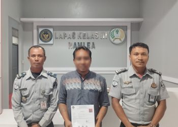 Narapidana Inisial AK Lapas Namlea Dapat Reintegrasi, Di Berikan Status CB. 