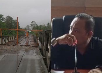 Wae Kawa Nua Meluap, Jembatan Darurat di Dataran Seram Kembali Rusak