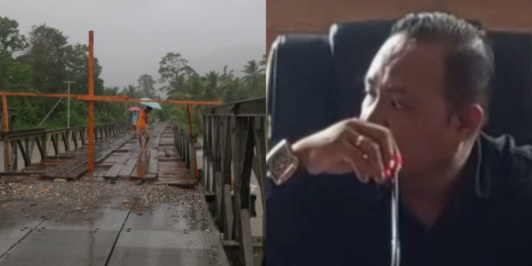 Wae Kawa Nua Meluap, Jembatan Darurat di Dataran Seram Kembali Rusak