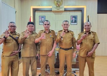 Kacabdin Buru Rahman Ali, Kunjungi Bupati Ikram Umasugi Bahas Soal Lahan Hibah