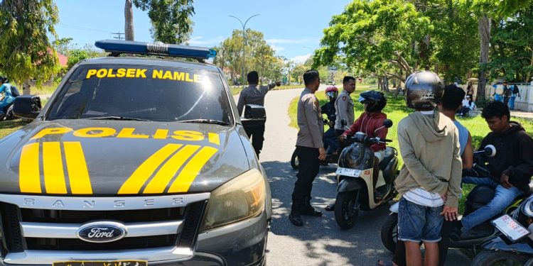 Jaga Kamtibmas Pelajar, Polres Buru Turun Langsung Di Lokasi Rawan Tawuran