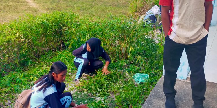 Wujudkan Aksi Keimanan,SMK 5 Buru Gelar Kalesang Sekolah Hadapi Ramadhan