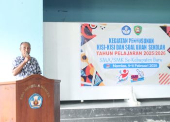 Usai Sudah Kegiatan Penyusunan Soal Ujian Dan Kisi-Kisi, Di Tutup Kasie Dikmensus Buru