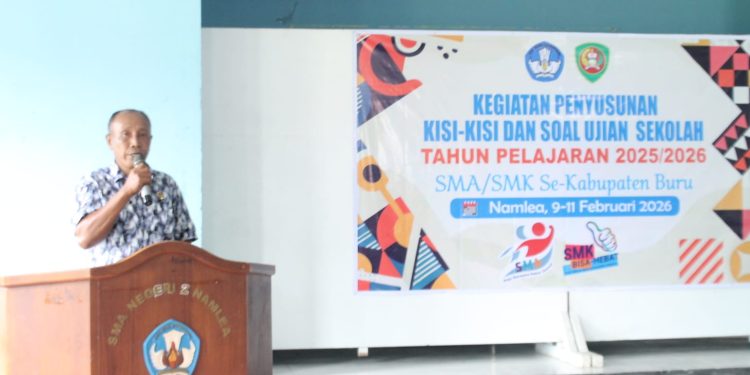 Usai Sudah Kegiatan Penyusunan Soal Ujian Dan Kisi-Kisi, Di Tutup Kasie Dikmensus Buru