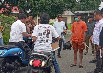 Mantan Brimob MS Peragakan 29 Adegan Dalam Rekonstruksi Kasus AT Di Tual