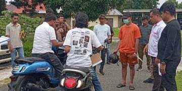 Mantan Brimob MS Peragakan 29 Adegan Dalam Rekonstruksi Kasus AT Di Tual