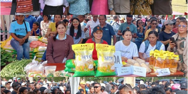 Polres MBD dan Pemkab Gelar Bazar Ramadan Kalwedo, Warga Serbu Kebutuhan Pokok Murah