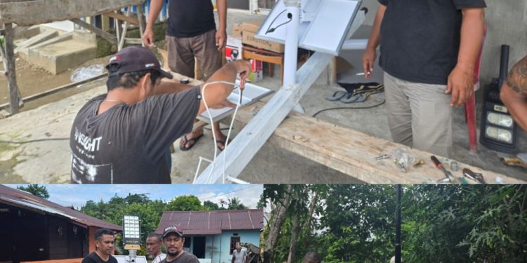 William Mairuhu Salurkan Bantuan Lampu Jalan Tenaga Surya untuk Warga di Dapilnya
