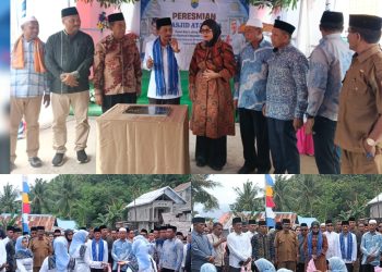 Raja Luhu dan Camat Huamual Dampingi Bupati SBB Resmikan Masjid Megah di Batu Lubang