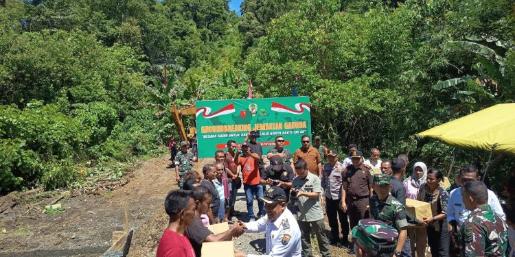 Groundbreaking Jembatan Garuda di Kaibobu, Pemkab SBB Dorong Konektivitas dan Ekonomi Daerah