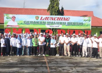 Berpusat Di SMAN 3 Buru, Kacabdin Rahman Ali, Gelar Launching Maluku Bersih