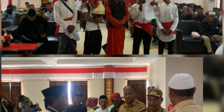 Warga Negeri Luhu Tegas Tolak Aktivitas Tambang di Tanah Ulayat, Aspirasi Diserahkan ke Pemkab SBB