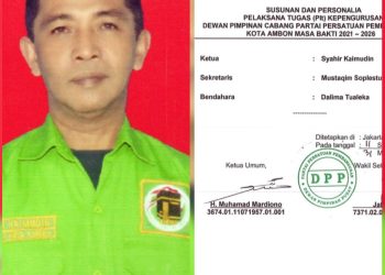 Akhirnya! Mardiono Terbitkan Plt DPC PPP Kota Ambon Usai Usulan DPW