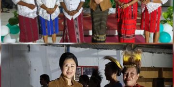 Syal Tenun Sambut Kartini di Lorulun: Ketua TP-PKK Buka Fashion Show 10 RT, Sorak Ibu-Ibu Pecah Saat Mama Lansia Tampil