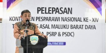 Pemkab MBD Lepas 45 Kontingen Pesparawi ke Manokwari, Bupati Tekankan “Bernyanyi dari Hati untuk Kemuliaan Tuhan”