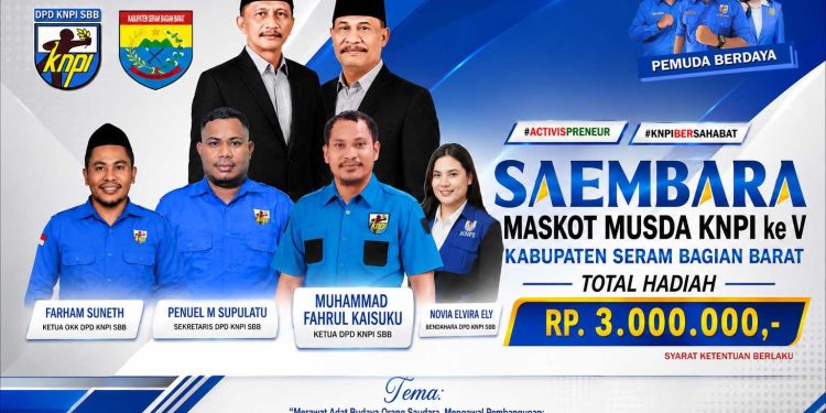 KNPI SBB Umumkan Saembara Maskot Musda V, Pemuda Diajak Tampilkan Identitas Daerah