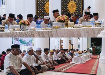 Suasana Syahdu Malam Idul Adha: Gema Takbir Berkumandang Merdu di Masjid Agung Raudah