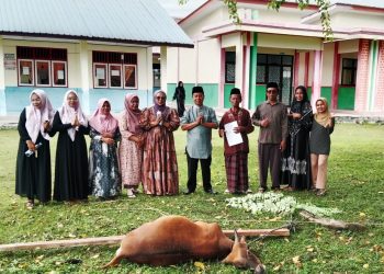 Wujud Kepedulian Sosial,SMKN 2 Buru Salurkan Hewan Kurban Bagi Janda, Mualaf dan Yatim Piatu