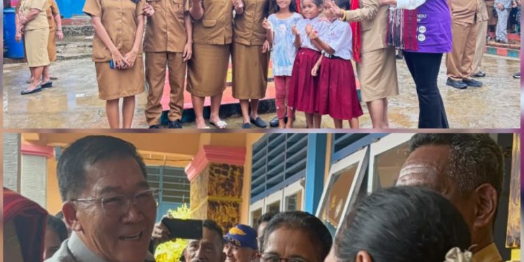 Bupati Ricky–Wabup Juliana dan Ketua DPRD Blusukan ke Ritabel, Tinjau Jalan Rusak dan Sekolah