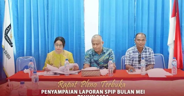 KPU Kepulauan Tanimbar Gelar Pleno Terbuka Penyampaian Laporan SPIP Mei 2026, Perkuat Tata Kelola yang Akuntabel