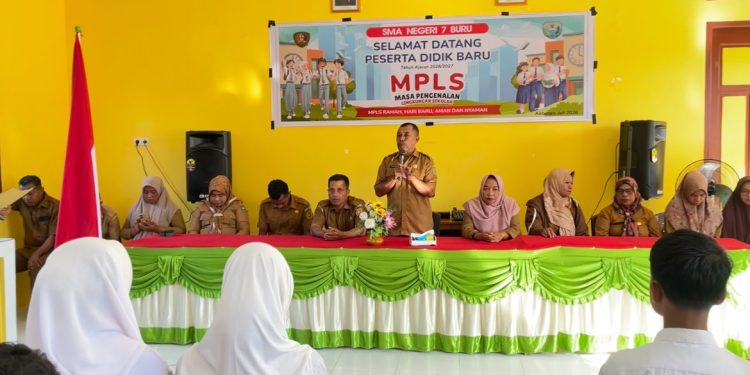 108 Siswa Baru Ikuti MPLS, SMAN 7 Buru Terapkan GAMAS dan Perkuat Pendidikan Karakter