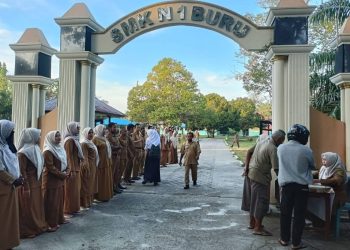 SMKN 1 Buru Gelar MPLS Ramah, 175 Siswa Baru Ikut GAMAS Di Tengah Akses Jalan Rusak