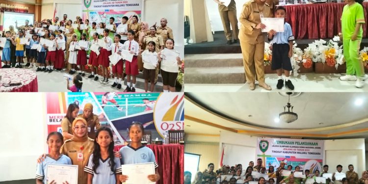 Dukungan Nyata! Siswa SD Juara OSN, O2SN dan FLS3N Malra Terima Uang Pembinaan