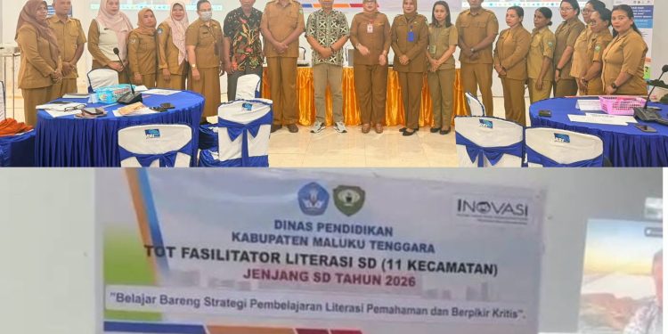 Literasi Kunci Mutu Pendidikan: Kadisdik Malra Resmi Buka Pelatihan Fasilitator Sekolah Dasar