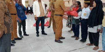 Pelantikan Pemuda Muhammadiyah Kabupaten Buru Berlangsung Meriah, Santuni 300 Paket Sembako