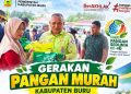 Gerakan Pangan Murah di Buru, Bupati Ikram Umasugi Dorong Stabilitas Harga dan Daya Beli Warga