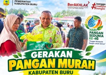 Gerakan Pangan Murah di Buru, Bupati Ikram Umasugi Dorong Stabilitas Harga dan Daya Beli Warga