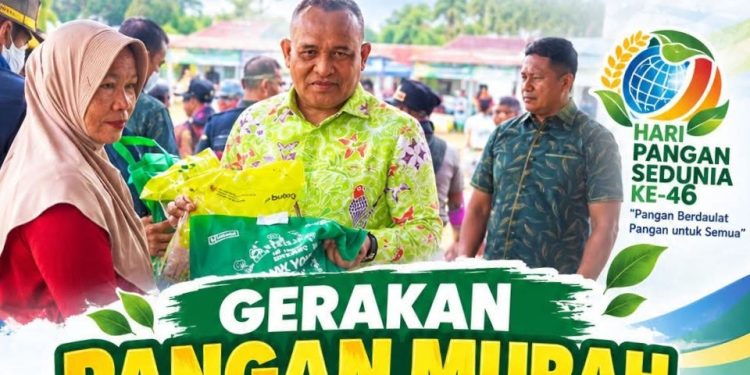 Gerakan Pangan Murah di Buru, Bupati Ikram Umasugi Dorong Stabilitas Harga dan Daya Beli Warga